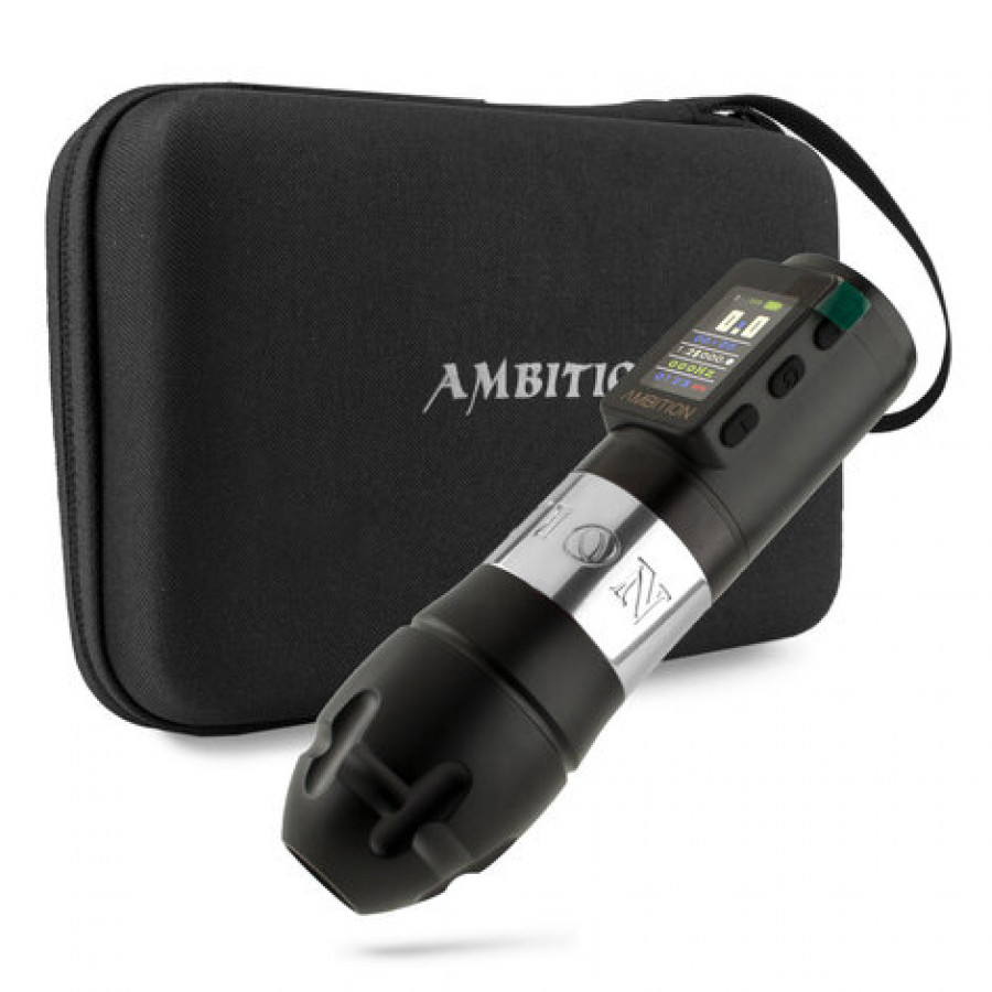 Беспроводная тату машинка Ambition Vibe Max Silver (2.5-4.0 мм)